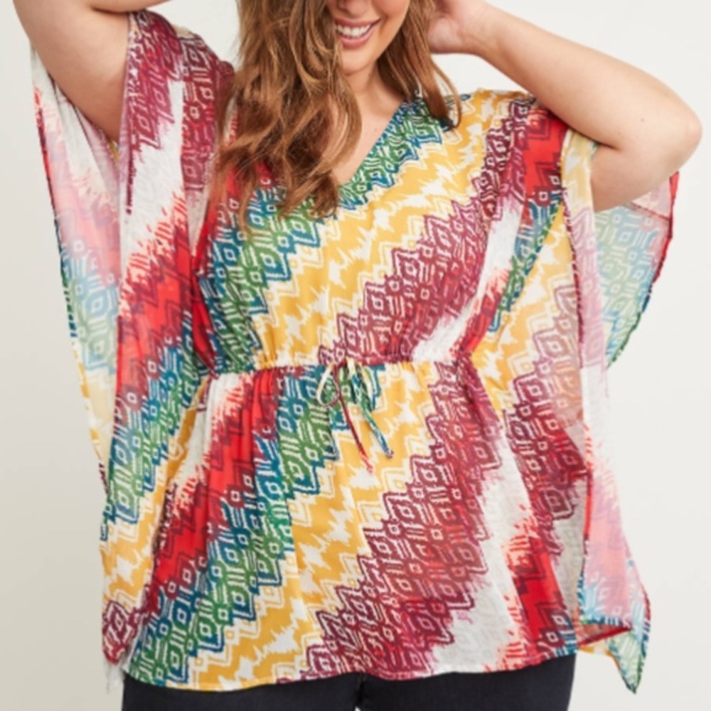 New Lane Bryant 22/24 sharkbite hemmed top